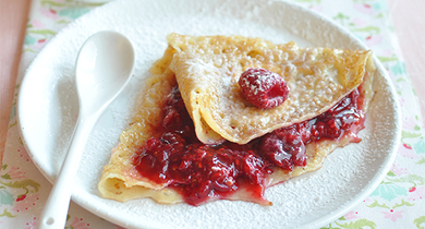 Crêpes à la framboise | Dès 12 mois
