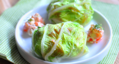 Crépinette de chou aux deux saumons et fines herbes
