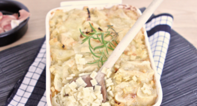 Crozets gratinés au Reblochon