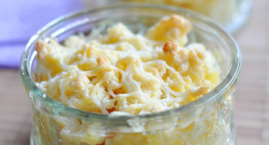 Crumble poire & Emmental