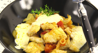 Curry de dinde au yaourt