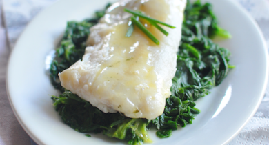 Dos de sandre et petit-lait mousseux