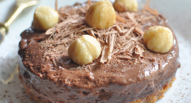 Douceur de chocolat noisette façon cheese-cake 