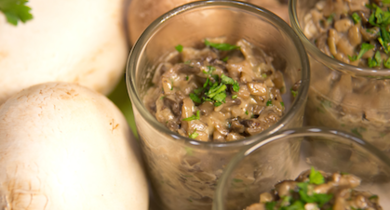 Duxelles de champignons de Paris