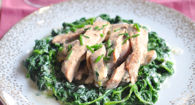 Émincé de veau à l'oseille