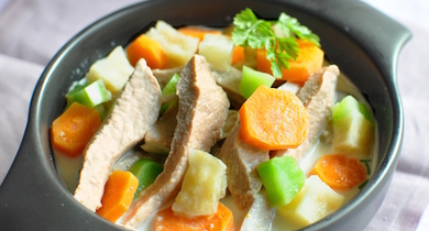 Emincé de veau aux petits légumes nouveaux