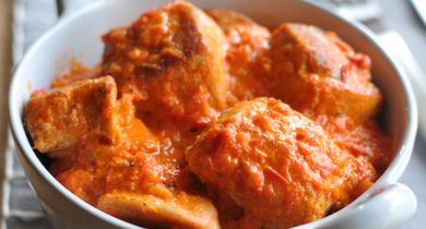 Estouffade de veau aux poivrons