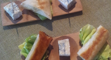 Croustillants sucrés/salés au Bleu et aux pommes 