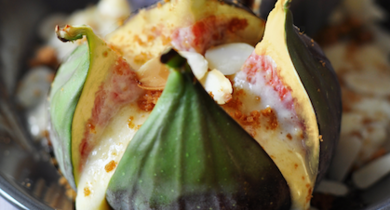 Figues rôties à la crème d’amandes et spéculoos