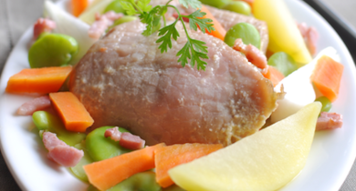 Mignon de veau, jus d'oignon fumé