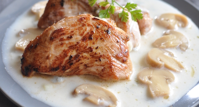 Filet mignon de veau, sauce Roquefort AOP Société