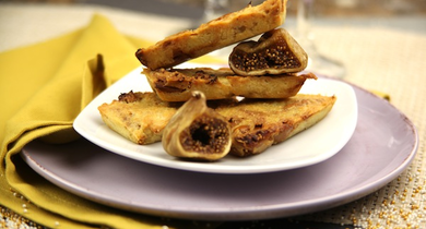 Financiers aux figues et au foie gras