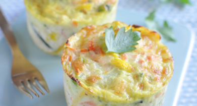 Petits flans de légumes moelleux