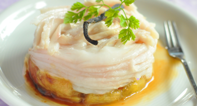 Fondant de raie à la rhubarbe