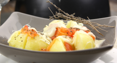 Fondue Président à la tomate et aux pommes de terre