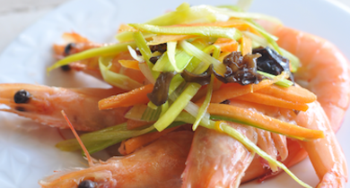 Gambas sautées à la thaïlandaise