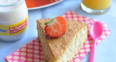 Gâteau au yaourt aux fraises La Laitière