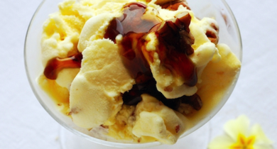 Glace mascarpone vanille noix de pécan