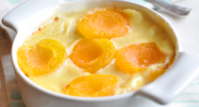 Gratin d'abricots au vin du Layon