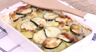 Gratin de courgettes et pommes de terre à l'époisses
