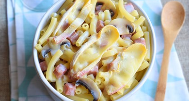 Gratin de pâtes au reblochon