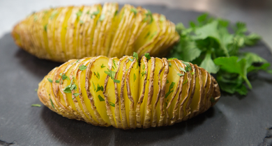 Pommes de terre “hasselback” Président (à la suèdoise)