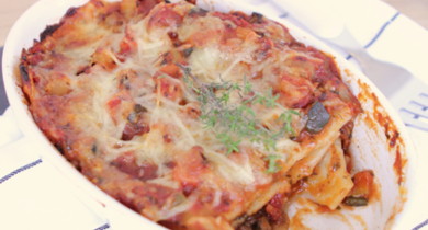 Lasagnes courgettes et poivrons