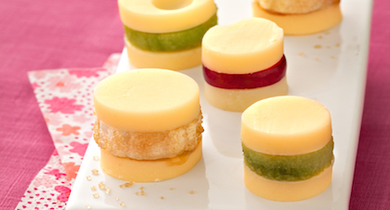 Macarons fruités à l’Emmental