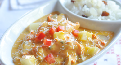 Madras de poisson à l'indienne