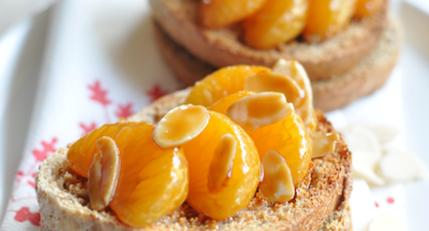 Toasts aux mandarines