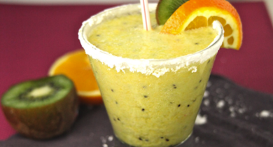 Milkshake à l'orange et au kiwi