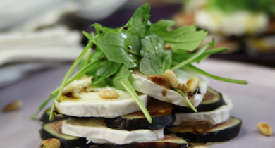 Millefeuille de chèvre aux figues