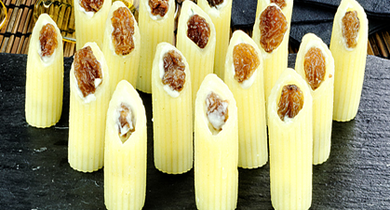 Penne farcies d’un moelleux de Bleu des Causses Cave de Peyrelade