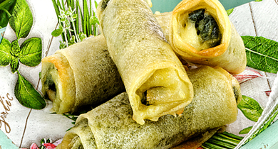 Sticks d'épinards au brie