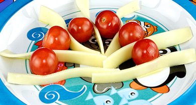 Salade tomates - gouda | Dès 1 an