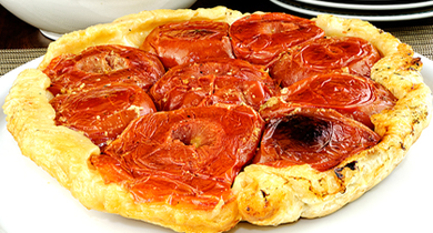 Tarte Tatin aux Tomates et aux Petits Chèvres