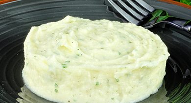 Purée de pommes de terre au fromage de chèvre