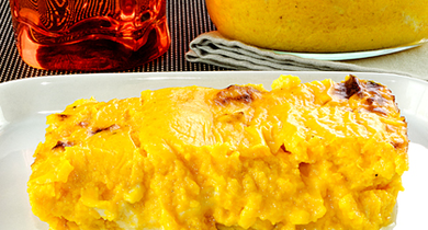 Gratin de courge au camembert