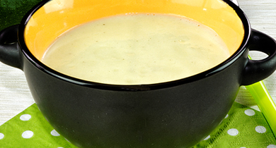 Velouté de courgettes et fromage