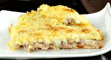 Parmentier de poulet et d'andouille