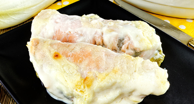 Gratiné d'endives au saumon fumé