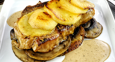 Côte de veau à la forestière