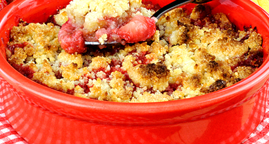 Crumble aux fruits rouges