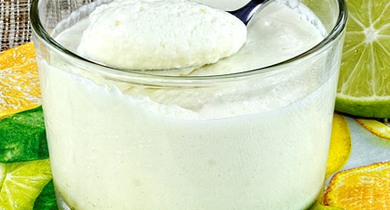 Mousse légère au citron vert