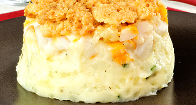 Gratin de haddock fumé