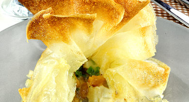 Brick de melon et chèvre frais