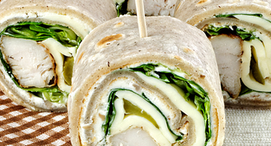 Roulés de sarrasin au poulet