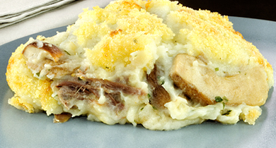 Parmentier de canard aux cèpes