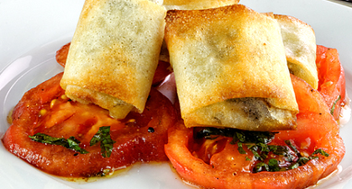 Croustillant d'huîtres au munster