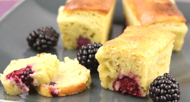 Mini-cakes aux mûres